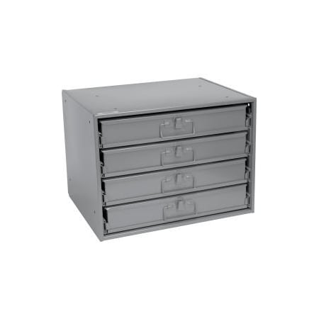 Durham Mfg Durham Steel Compartment Box Rack 20 x 15-3/4 x 15 with 4 of 32-Compartment Boxes 493501
